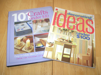 Lot of 2 Books 101 Crafts Under $10 Easy to Make Craft Design Guide