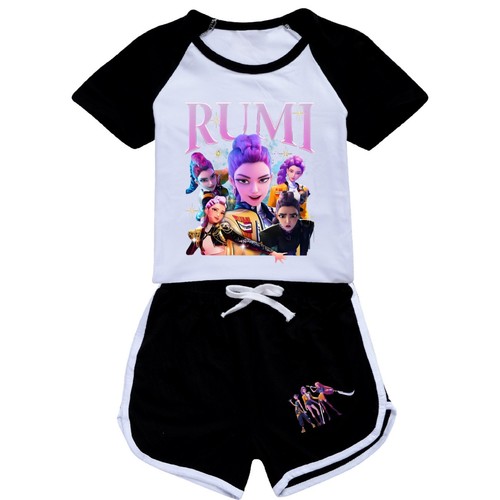 Kids Boys Girls Demons Hunter KPops T-Shirt Top Shorts Tracksuit Outfits Set UK⭐ - Picture 20 of 56