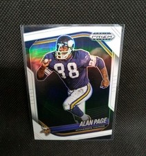 Alan Page 2025 Panini Prizm Black White Prizm /175  #85 Vikings  🔥