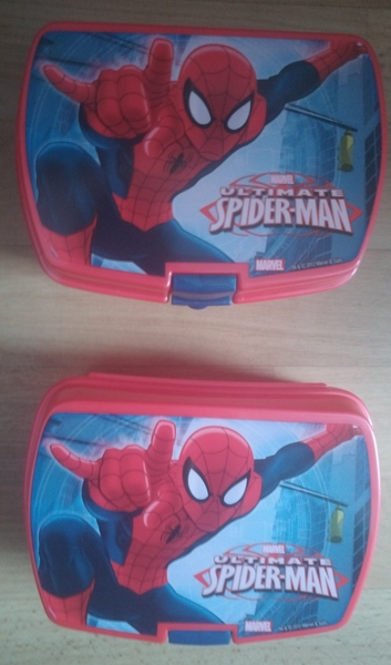 2X Marvel Spider-Man Brotdose, Lunchbox, Brotzeitbox, Snackbox, Vesperbrot-image