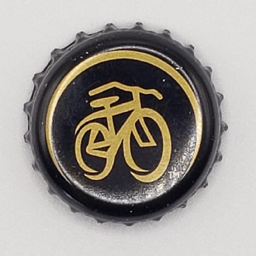 Kronkorken Krone Schwarz Gold Fahrrad Neu Belgien Brauerei CO Bier Brauerei - Bild 1 von 2
