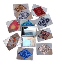 Specchietti da borsetta Glitter 7x5cm - Doppio Specchio-Set da 16 pezzi