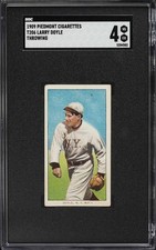 1909-11 T206 Piedmont Larry Doyle THROWING SGC 4 VGEX