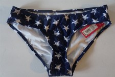 Xhilaration Swim Bottom Cheeky Bikini Blue Star Print Junior Size S - NWT