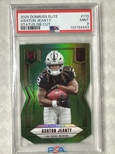 /9 PSA - Pop 1 - 2025 Elite Rookies Ashton Jeanty #113 Status Die-Cut