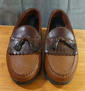 Mocassins Homme Allen Edmonds Nashua à Pompons - Taille 9 B (étroit), Cuir, Occasion En Très Bon état