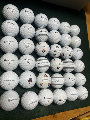 36 TaylorMade Golf Balls TP5x Multi Design 4A / 5A Condition - Picture 4 of 4