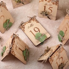 Wooden Table Numbers for Wedding Reception 1-20 Rustic Wedding Table Numbers ...