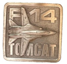 Vintage 1977 F-14 Tomcat Pewter Belt Buckle The Buckle Connection USA