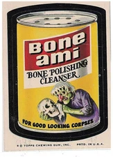 1974 Topps Original  Wacky Packages 8th Series Bone Ami