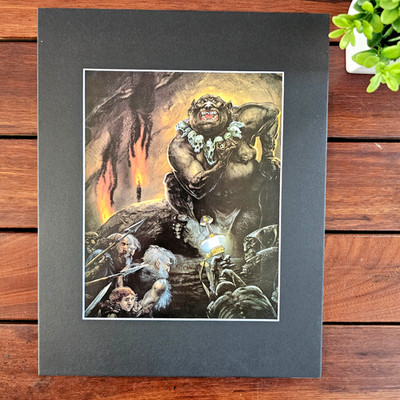 Lord of the Rings-Vintage Tolkien Mounted Print-John Howe 1988 Fantasy Art