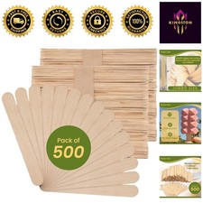 Jumbo Craft Sticks 6 x 3/4 - 500Ct Natural Poplar Wood for Versatile Crafts