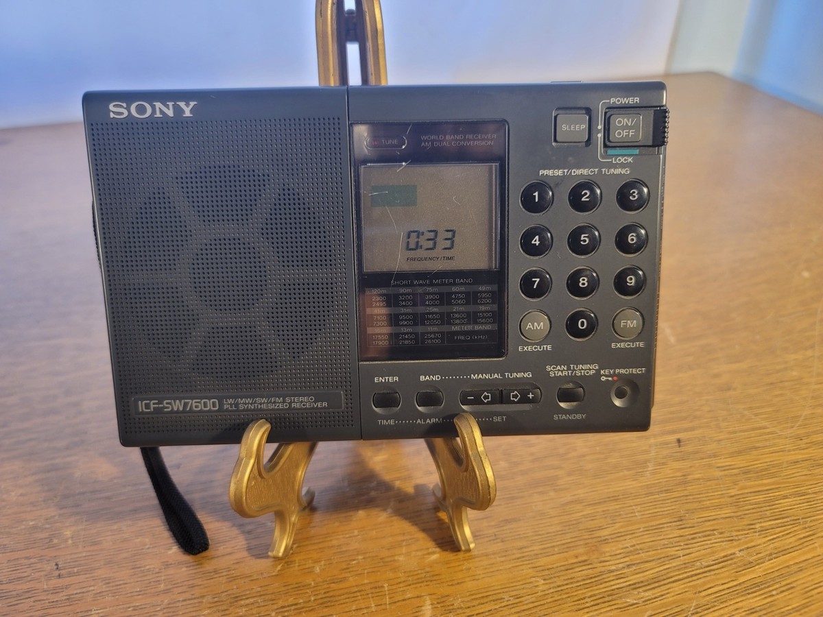 Sony ICF-SW7600 Radio FM-Stereo/SW/MW/LW Synthesized Receiver
