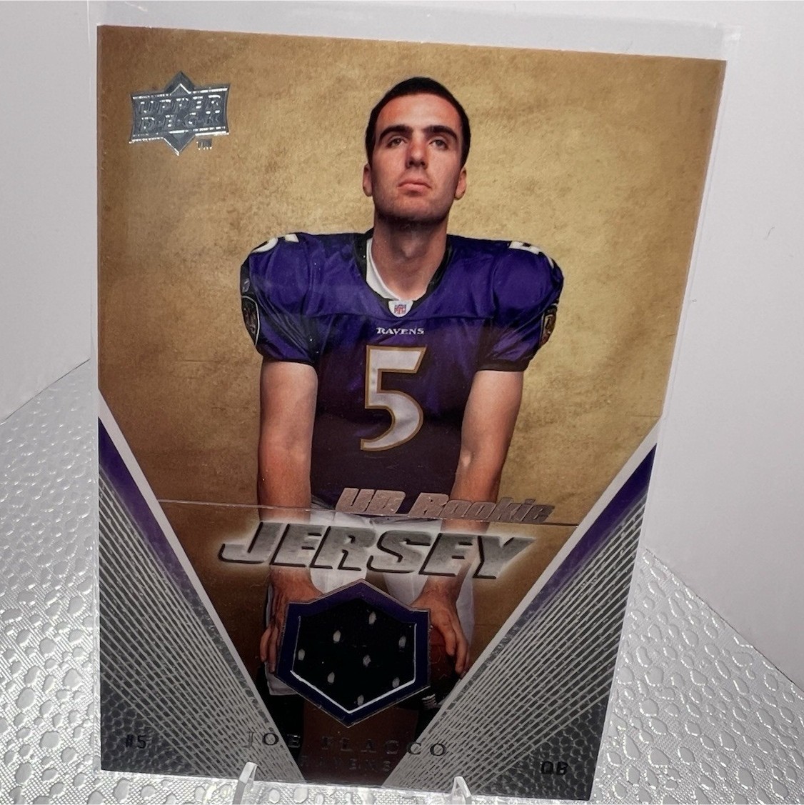 Upper Deck 2008 Joe Flacco Rookie Jersey #UDRJ-JF Baltimore Ravens NFL