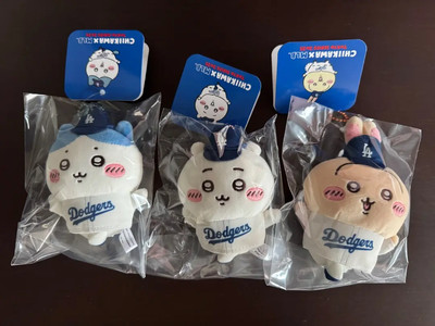 Chiikawa MLB TOKYO SERIES 2025マスコット3体 Chiikawa MLB TOKYO 2025 Dodgers Mascot Set of 3 Chiikawa