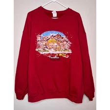 Vintage Hatfield & Mccoy Christmas Pigeon Forge Comedy Dinner Show Sweatshirt XL