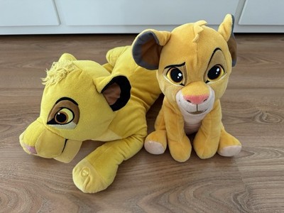 Disney 2x Simba Stofftiere Plüsch König Der Löwen 45cm Soundfunktion + 29cm