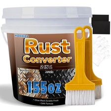 Horhiza 2 In 1 Rust Converter Metal Primer 155 Oz Black 155 Fl Oz Black