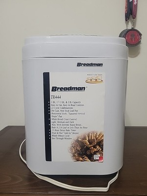 Breadman Deluxe Rapid TR444 Automatic Bread Maker Machine 2lb Loaf