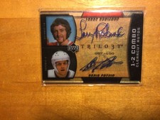 Larry Robinson 6 hockey card Upper Deck Itg Autograph