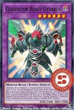 Gladiator Beast Gyzarus RA03-EN198 Platinum Secret Rare 1st Edition