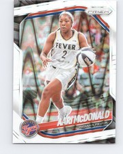 2025 Panini Prizm WNBA #10 Aari McDonald White Seismic Prizms Indiana Fever