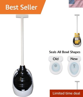 95-4A Beehive Max Universal Toilet Plunger and Holder - Fits all Old and New ...