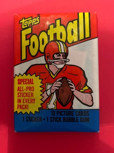 1983 Topps Football Factory Sealed Wax Pack - Allen, Singletary, McMahon RC Nice