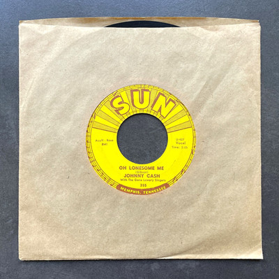 7'' Johnny Cash - Oh Lonesome Me / Life Goes On - US SUN Records 355