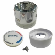 Sirrus / Bristan TS1503 TS1500 Control Knob Set - All Metal - Chrome (SK1500-4M)