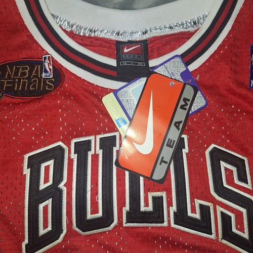 NWT New Nike Michael Jordan 97-98 Finals Patch NBA Authentic Stitched Jersey - Picture 3 of 6