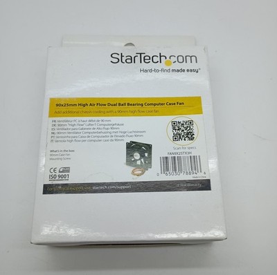 #R) StarTech FAN9X25TX3H 90x25mm High Air Flow Dual Ball Bearing Computer Fan