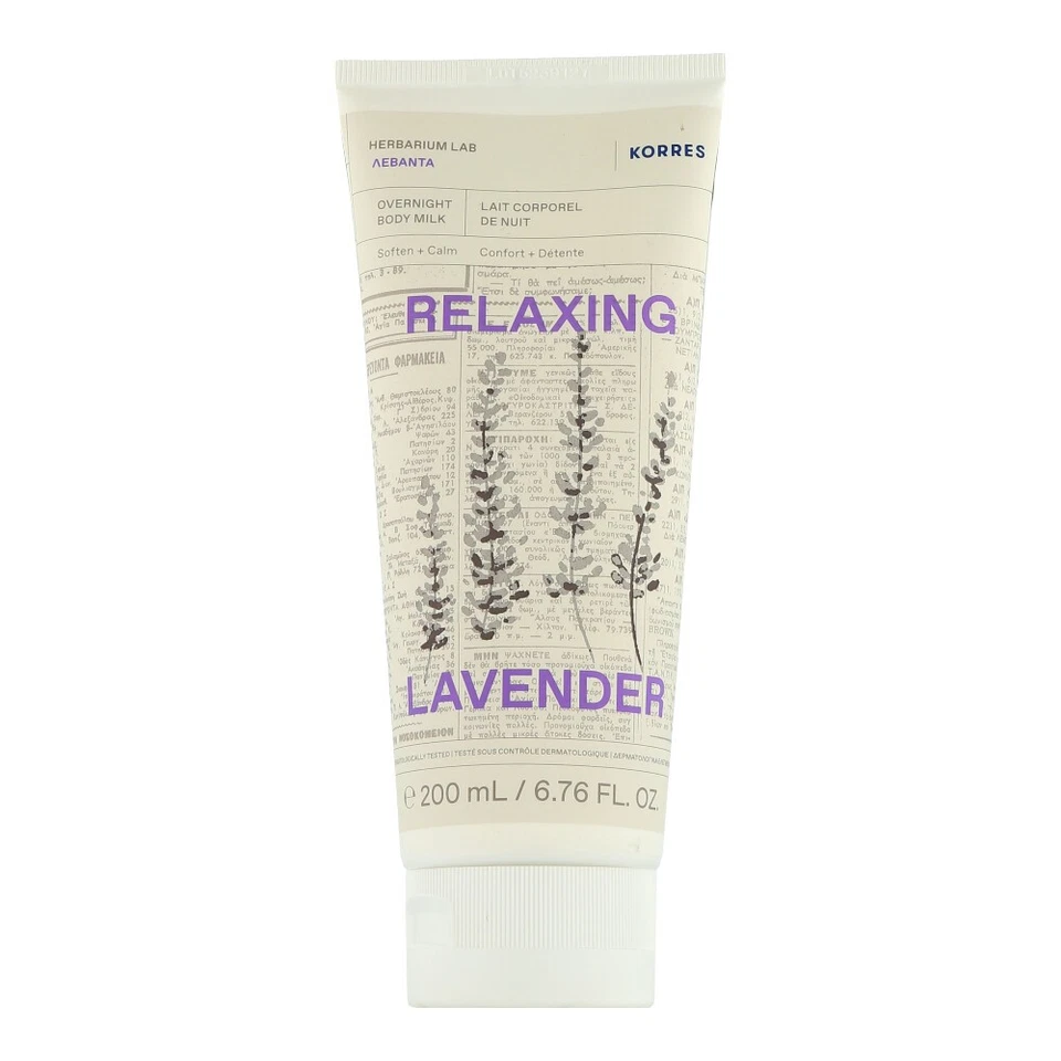 Korres Relaxing Lavender Overnight Body Milk 200 ml - Photo 1/1