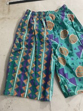 90's Shorts With Wild Crazy Print Small 28" - 29" Waist