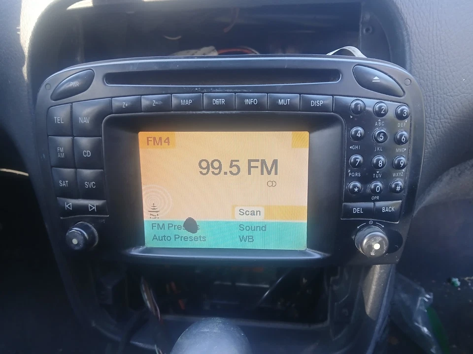 MERCEDES BENZ SL55 AMG R230 2003-2009 UNIDAD PRINCIPAL DE COMANDO ESTÉREO USADO OEM Foto 2 de 4