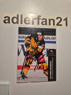 DEL 20-21 2020-2021 SIGNIERT DEB Marc Michaelis Adler Mannheim