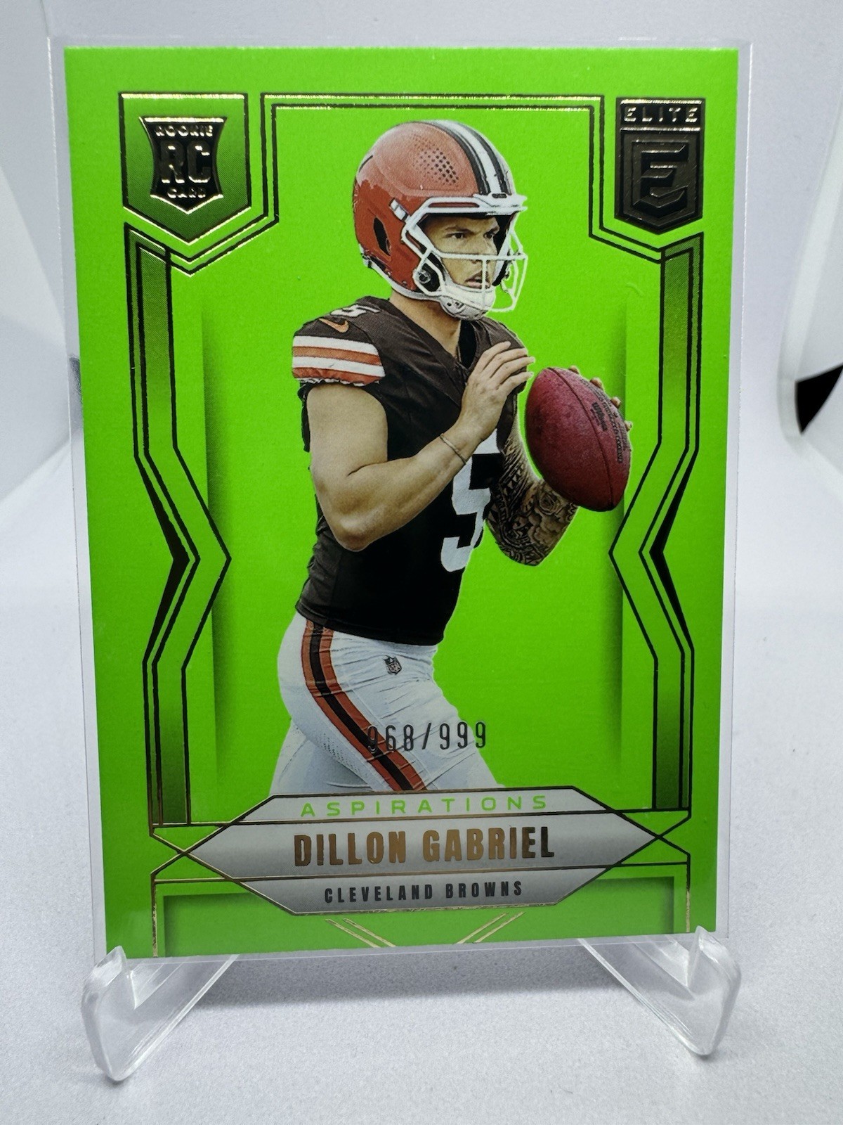 2025 Panini Donruss Elite - Rookies Dillon Gabriel  Aspirations Lime Green /999 
