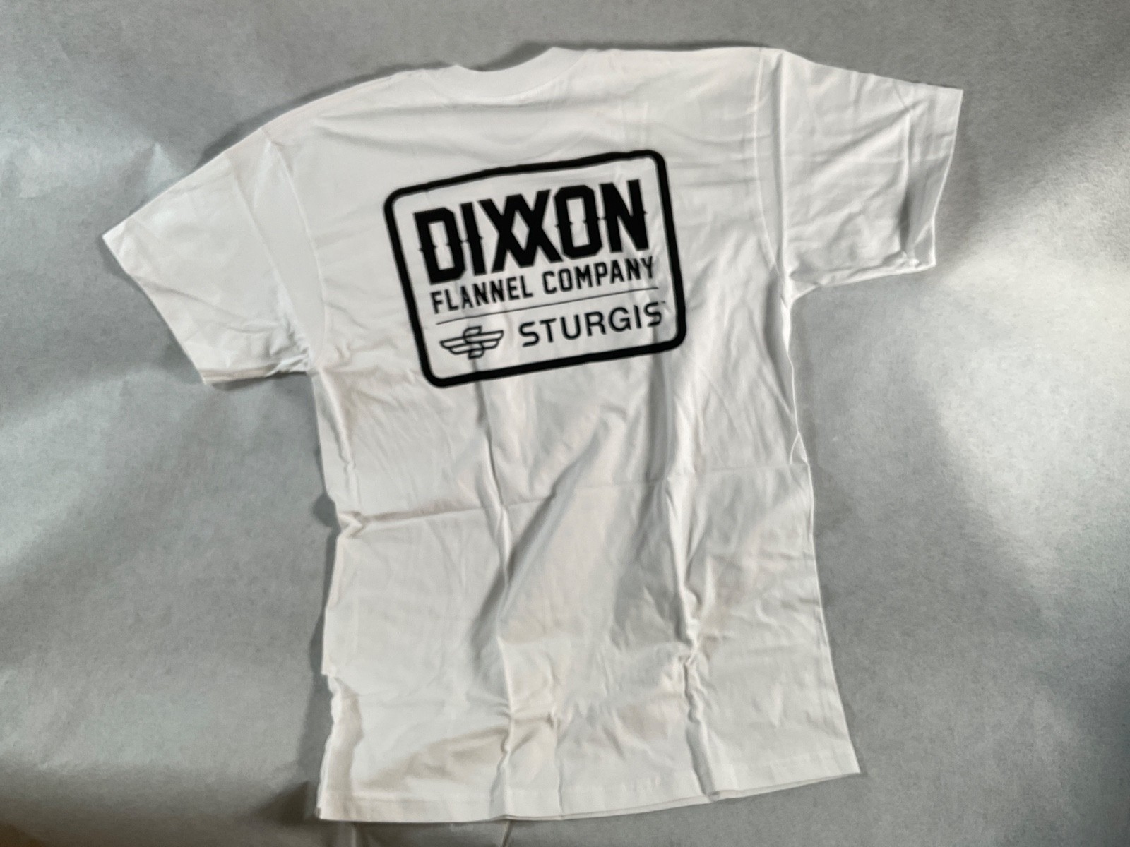 Dixxon Flannel Company Men’s Sturgis Badge White T-shirt L  S/S  16-D