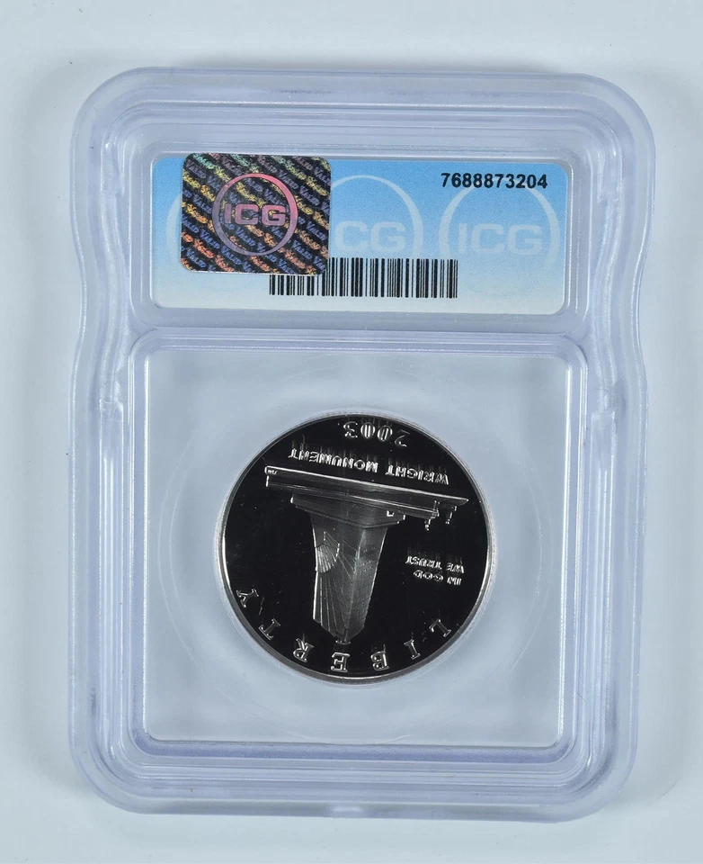 2003-P First Flight Commemorative Half Dollar PR70 DCAM ICG *1918 - Image 2 of 4