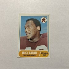 1968 Topps - Erich Barnes #102 Cleveland Browns Vintage Football Card