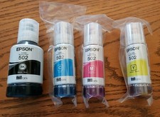 Epson 502 Black/Cyan/Magenta/Yellow Ink Bottles