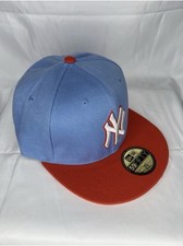 New York Yankees NE 59 Fifty Fitted Hat - Blue and Red