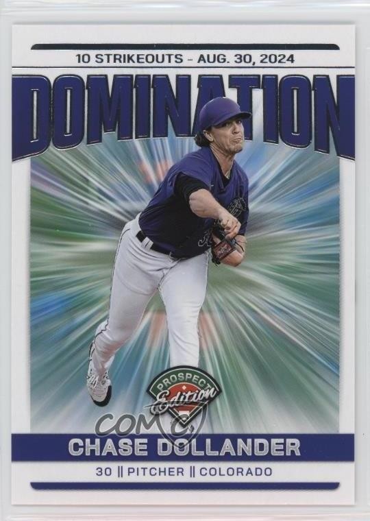2024 Panini Prospect Edition Domination Chase Dollander #22 1a7j