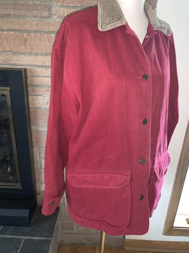 Vintage Sunbelt Denim Chore Mantel Rot Jeansjacke Damen Large - Bild 3 von 6