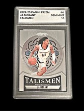 🔥Ja Morant Graded 10 Gem Mint 2024-25 Panini Prizm Talismen Grizzlies 📈🔥