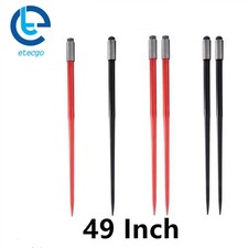 1~2 Pack Black & Red 49" Hay Spike Bale Spear 4500lb Capacity Fork For Tractor