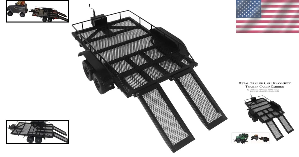 Remolque de carga duradero hágalo usted mismo para Tamiya Axial D90 RCS escala 1/10 Foto 2 de 4