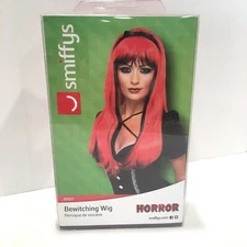 Smiffy's Bewitching Wig Red & Black One Size Halloween #20317 NEW