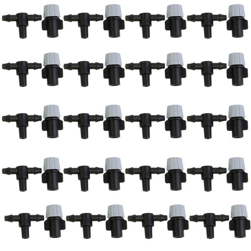 25 Pcs Gray Atomized Belt Tee Irrigation Sprinkler Heads for Misting Watering