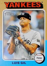 2024 TOPPS HERITAGE HIGH NUMBER #601 LUIS GIL NEW YORK YANKEES